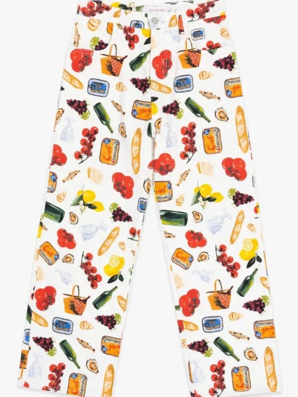 Lisa Says Gah Tapa Pants Farmers Market Print - NWT